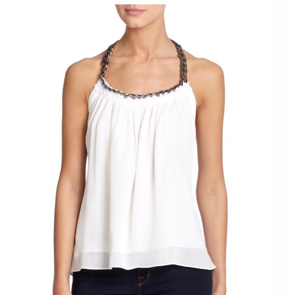 Ramy Brook Chain-link Halter Top